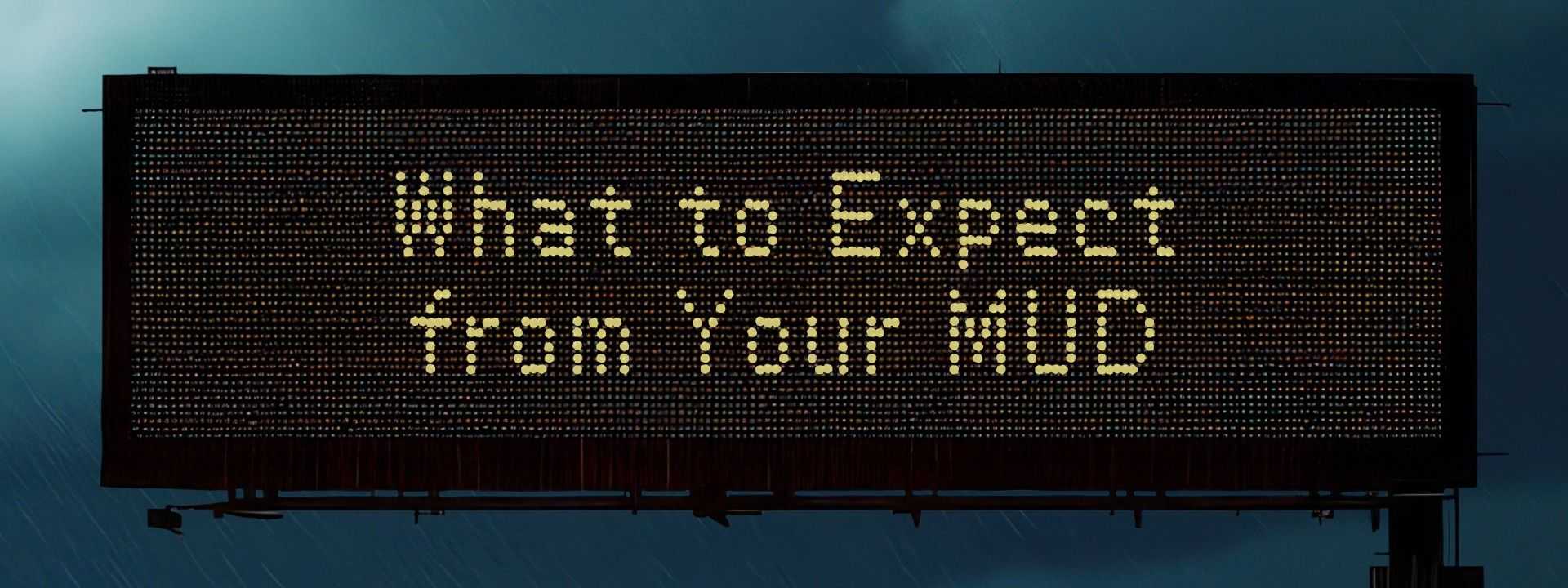 Overhead Texas digital road sign that says What To Expect from Your MUD